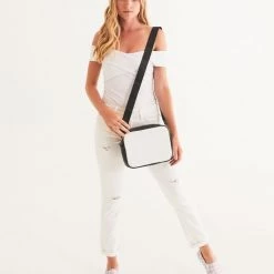 Harlow & Lloyd Pale Pink Large Houndstooth Women's Slip-On Canvas Shoe