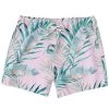 Subliminator Pacific Palms Pink Swim Shorts Men
