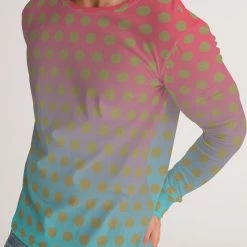 Harlow & Lloyd Heaven To Hell Polkadot Men's Long Sleeve Tee T Shirts & Tanks