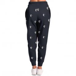 Subliminator Yin Yang 3D Unisex Fleece Joggers In Charcoal