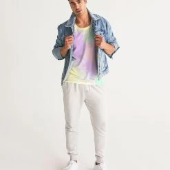 Harlow & Lloyd T Shirts & Tanks Banana Mint Candy Explosion Tie Dye Men's Sports Tank