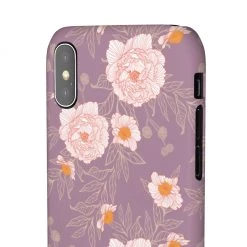 Printify Orange Peonies Floral Rose Phone Case