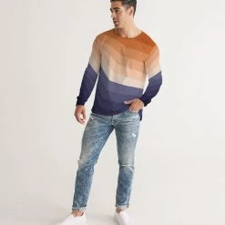 Harlow & Lloyd Purple Rays Men's Long Sleeve Tee T Shirts & Tanks