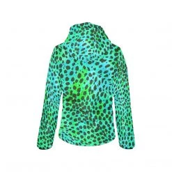 Harlow & Lloyd Neon Green Leopard Print Lightweight Womens Hooded Puffer Jacket 9 Harlow & Lloyd Neon Green Leopard Print Lightweight Womens Hooded Puffer Jacket