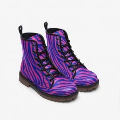 Harlow & Lloyd Electric Zebra Lace Up Boots Shoes