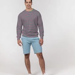 Harlow & Lloyd Fuchsia & Green Optical Men's French Terry Pullover Sweatshirt Sweatshirts & Pullovers 13 Harlow & Lloyd Fuchsia & Green Optical Men's French Terry Pullover Sweatshirt Sweatshirts & Pullovers