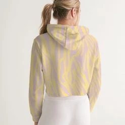 Harlow & Lloyd Dust Storm Zebra Women's Cropped Hoodie Hoodies