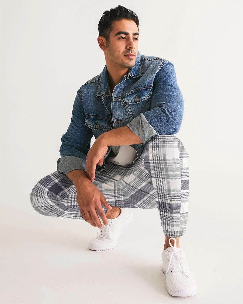 Harlow & Lloyd Black & White Tartan Check Lightweight Men's Track Pants Pants & Joggers 8 Harlow & Lloyd Black & White Tartan Check Lightweight Men's Track Pants Pants & Joggers