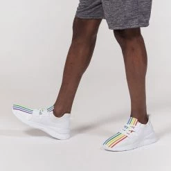 Harlow & Lloyd Shoes Rainbow Pride Stripe Men's Sneaker