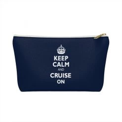 Printify Keep Calm & Cruise On Accessory Pouch Accessories