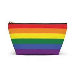 Printify Accessories Personalized Rainbow Accessory Pouch W T-bottom