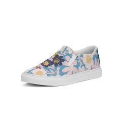 Harlow & Lloyd Blue Frisky Floral Women's Slip-On Canvas Shoe Shoes