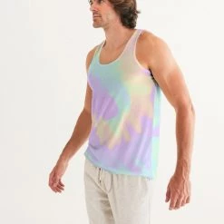 Harlow & Lloyd T Shirts & Tanks Lilac Mint Tie Dye Men's Tank