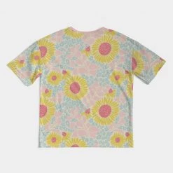Harlow & Lloyd T Shirts & Tanks Retro Sunflowers Pink Men's Premium Heavyweight T Shirt