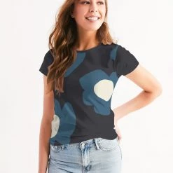 Harlow & Lloyd Abstract Flowers Women's T Shirt