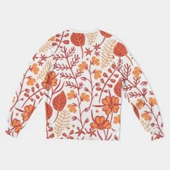 Harlow & Lloyd Sweatshirts & Pullovers Orange Retro Garden Men's French Terry Pullover Sweatshirt