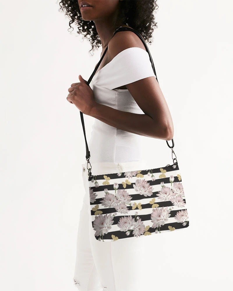 Harlow & Lloyd Pink Chrysanthemum Butterflies Daily Zip Pouch 3 Harlow & Lloyd Pink Chrysanthemum Butterflies Daily Zip Pouch