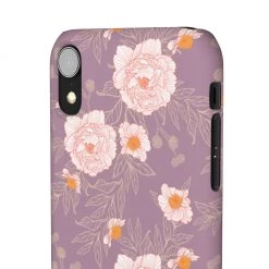 Printify Orange Peonies Floral Rose Phone Case