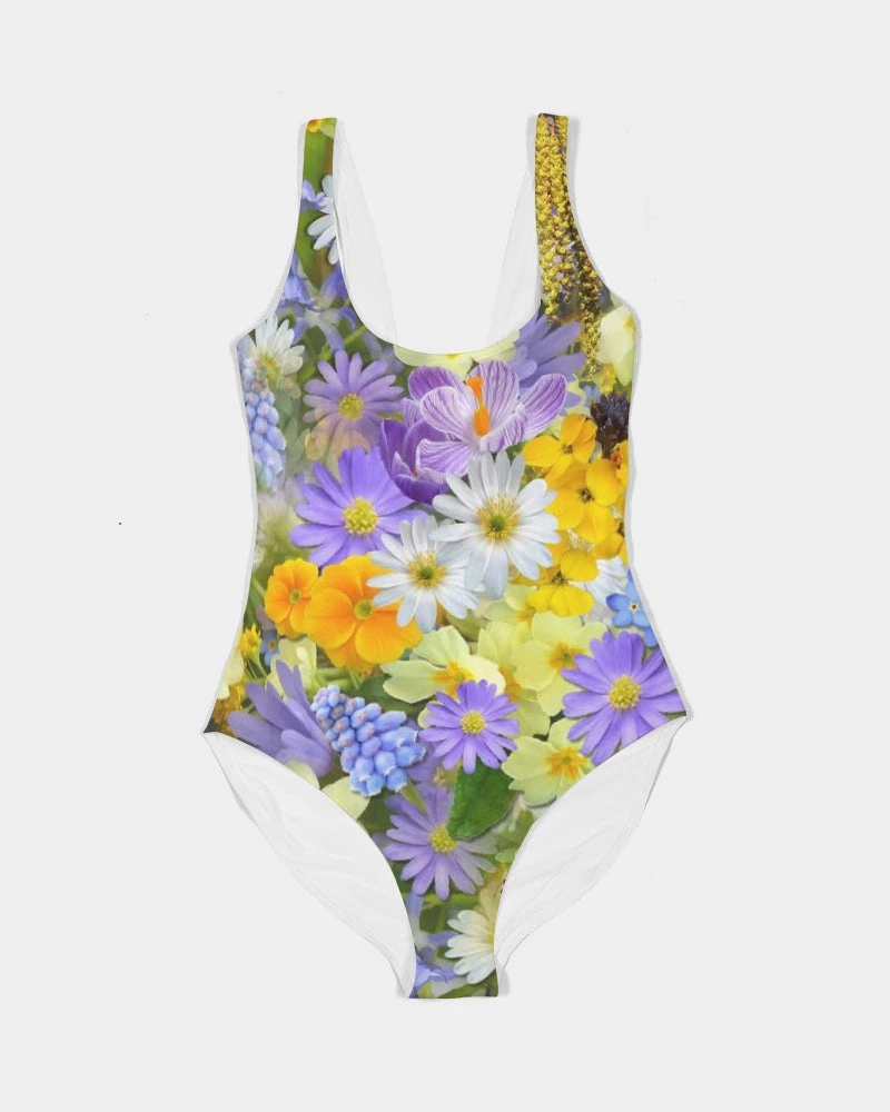 Harlow & Lloyd Spring Flowers Women's One-Piece Swimsuit 7 Harlow & Lloyd Spring Flowers Women's One-Piece Swimsuit