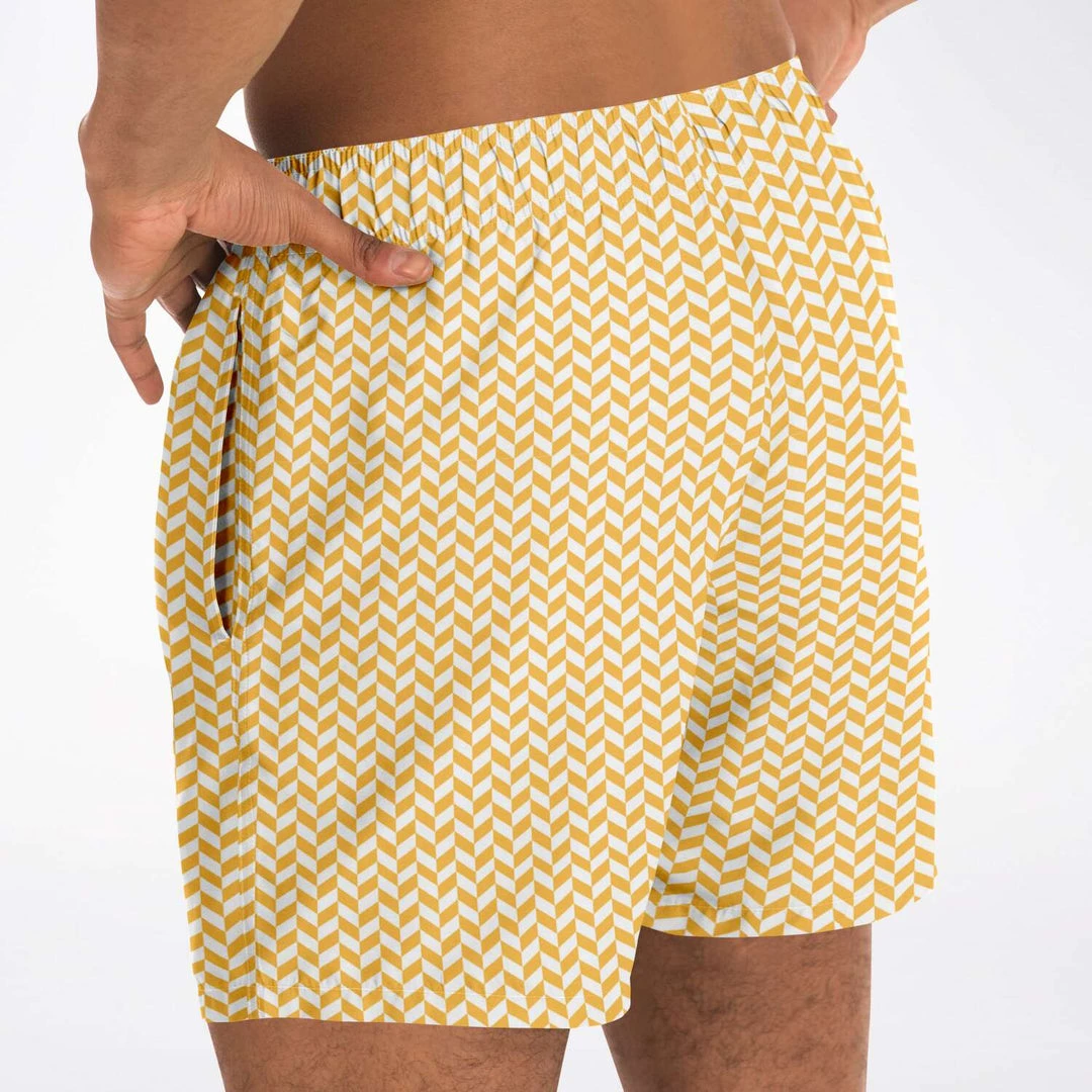 Subliminator Men Mango Herringbone Swim Shorts 9 Subliminator Men Mango Herringbone Swim Shorts