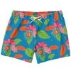 Subliminator Men Tropical Flower Power Blue Swim Shorts 2 Subliminator Men Tropical Flower Power Blue Swim Shorts