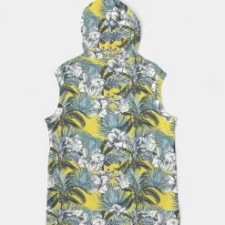 Harlow & Lloyd Hoodies Yellow Tropics Men's Premium Heavyweight Sleeveless Hoodie