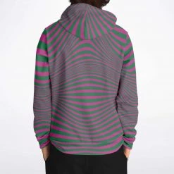 Subliminator Hoodies Fuchsia & Green Optical Unisex Hoodie 16 Subliminator Hoodies Fuchsia & Green Optical Unisex Hoodie
