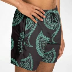 Subliminator Mint Paisley Swim Shorts Men