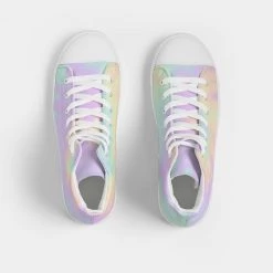 Harlow & Lloyd Lilac Mint Tie Dye Men's Hightop Canvas Shoe