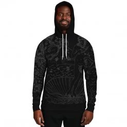 Subliminator Birth Of Venus Black Unisex Hoodie Hoodies