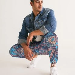 Harlow & Lloyd Pants & Joggers Perfect Paisley Men's Lightweight Track Pants
