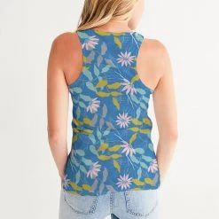 Harlow & Lloyd Parisian Blue Floral Women's Tank
