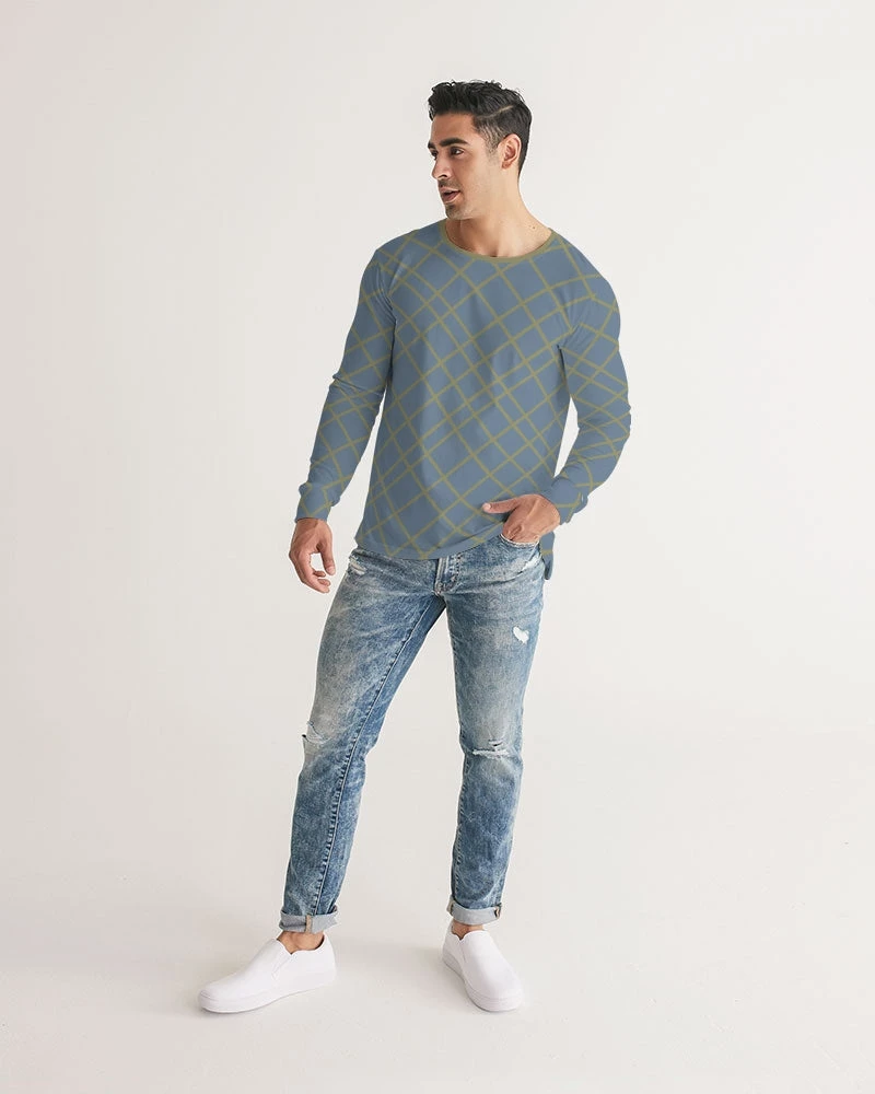 Harlow & Lloyd Skating Rink Blue Men's Long Sleeve Tee T Shirts & Tanks 8 Harlow & Lloyd Skating Rink Blue Men's Long Sleeve Tee T Shirts & Tanks