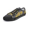Harlow & LLoyd Yellow Floral Unisex Low Top Canvas Shoes