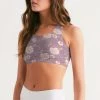 Harlow & Lloyd Orange Peonies Floral Rose Women's Seamless Sports Bra