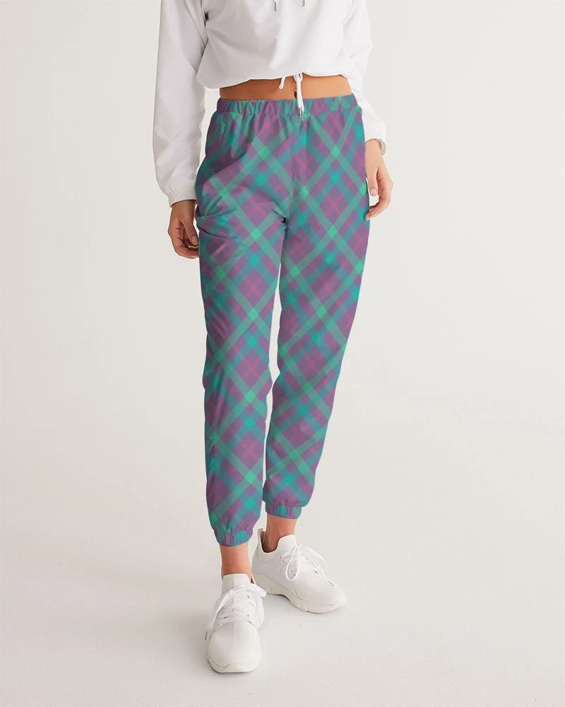 Harlow & Lloyd Purple & Green Tartan Lightweight Women's Track Pants Pants & Joggers 4 Harlow & Lloyd Purple & Green Tartan Lightweight Women's Track Pants Pants & Joggers