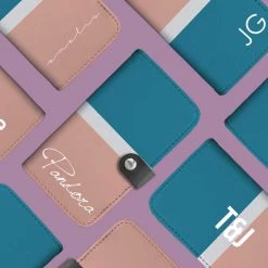 Wc-fulfillment Phone Cases Personalized Coral & Blue Phone Wallet Case