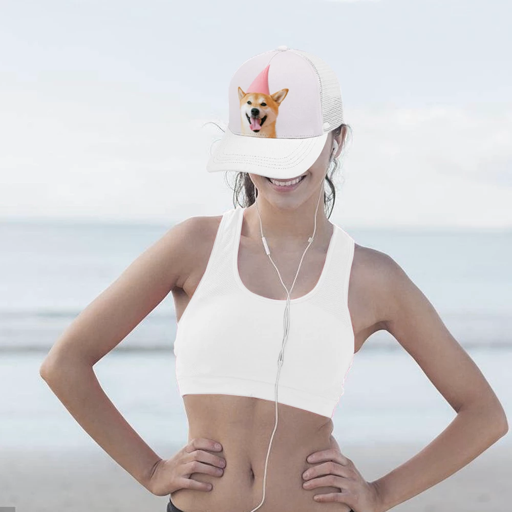 Harlow & Lloyd Accessories Custom Photo Mesh Cap - White 4 Harlow & Lloyd Accessories Custom Photo Mesh Cap - White