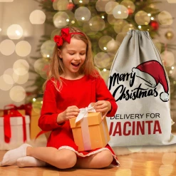 Harlow & Lloyd Personalized Santa Sack - Custom Christmas Sack