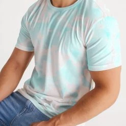 Harlow & Lloyd Blue Cloud Pastel Tie Dye Men's Tee T Shirts & Tanks