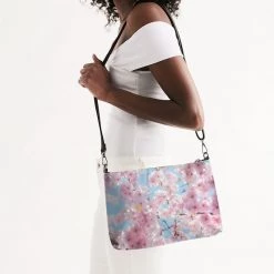 Harlow & Lloyd Cherry Blossom Sky Daily Zip Pouch Bags