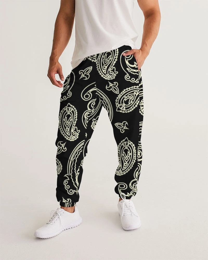 Harlow & Lloyd Black & Bone Paisley Men's Lightweight Track Pants Pants & Joggers 3 Harlow & Lloyd Black & Bone Paisley Men's Lightweight Track Pants Pants & Joggers
