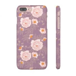 Printify Orange Peonies Floral Rose Phone Case