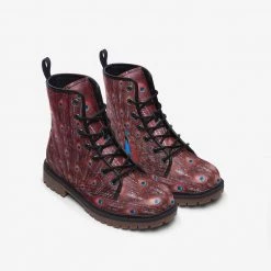 Harlow & Lloyd Red Peacock Lace Up Boots