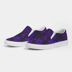 Harlow & Lloyd Midnight Purple Floral Women's Slip-On Canvas Shoe