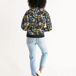 Harlow & Lloyd Evening Floral Women's Bomber Jacket 15 Harlow & Lloyd Evening Floral Women's Bomber Jacket