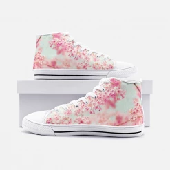 Harlow & Lloyd Cherry Blossom High Top Canvas Shoes