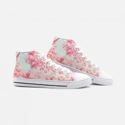 Harlow & Lloyd Cherry Blossom High Top Canvas Shoes