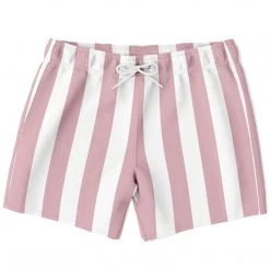 Subliminator Blossom Pink Stripe Swim Shorts