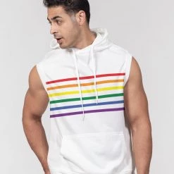 Harlow & Lloyd Rainbow Pride Premium Heavyweight Sleeveless Hoodie 14 Harlow & Lloyd Rainbow Pride Premium Heavyweight Sleeveless Hoodie